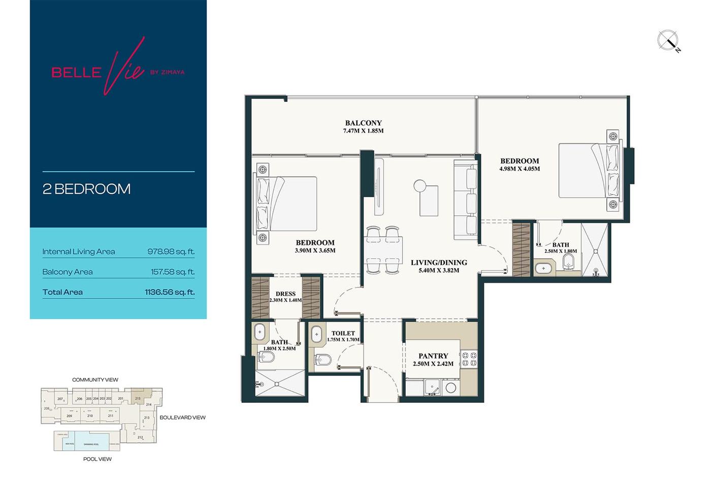 Belle Vie at Dubai Silicon Oasis Floor plan 3