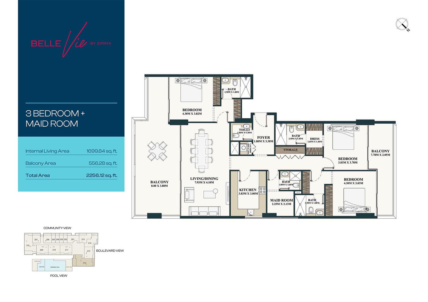 Belle Vie at Dubai Silicon Oasis Floor plan 4