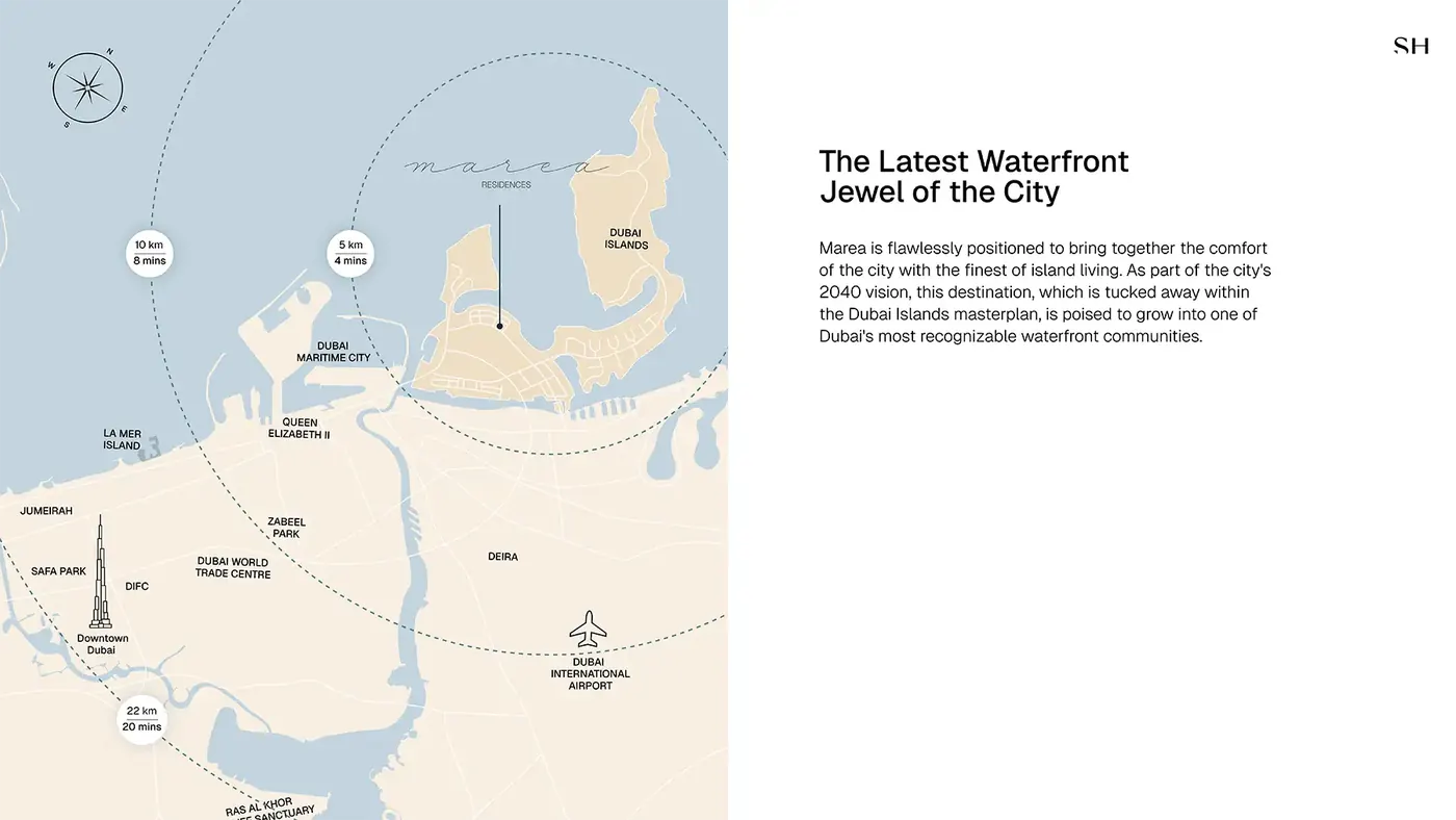 Marea Residences at Dubai Islands Master plan