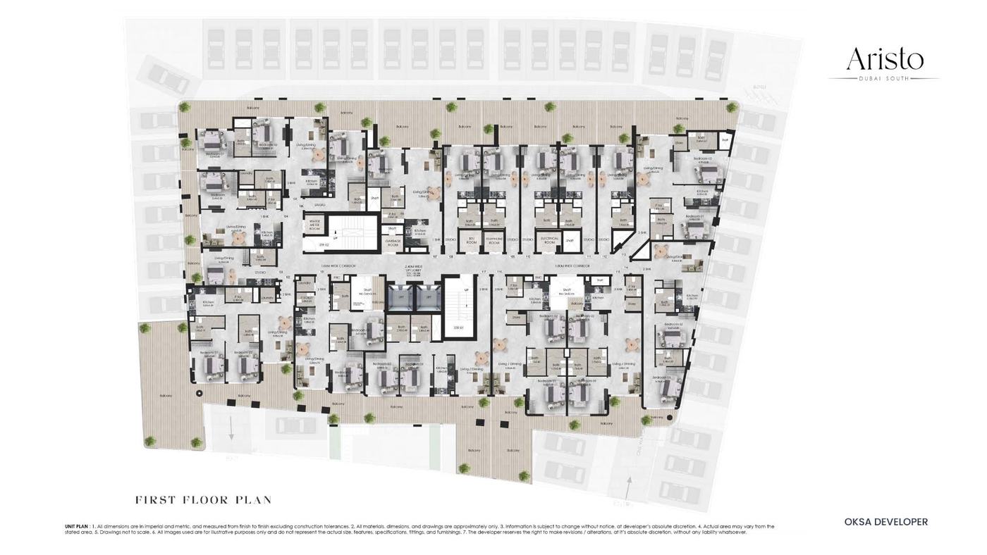 Aristo at Dubai South Floor plan 1