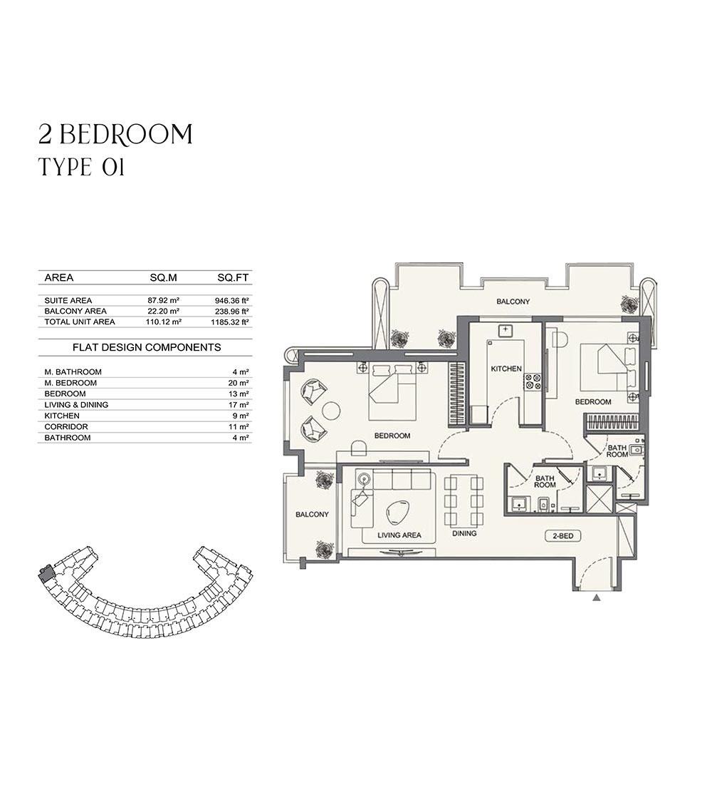 Binghatti Wraith Floor plan 3
