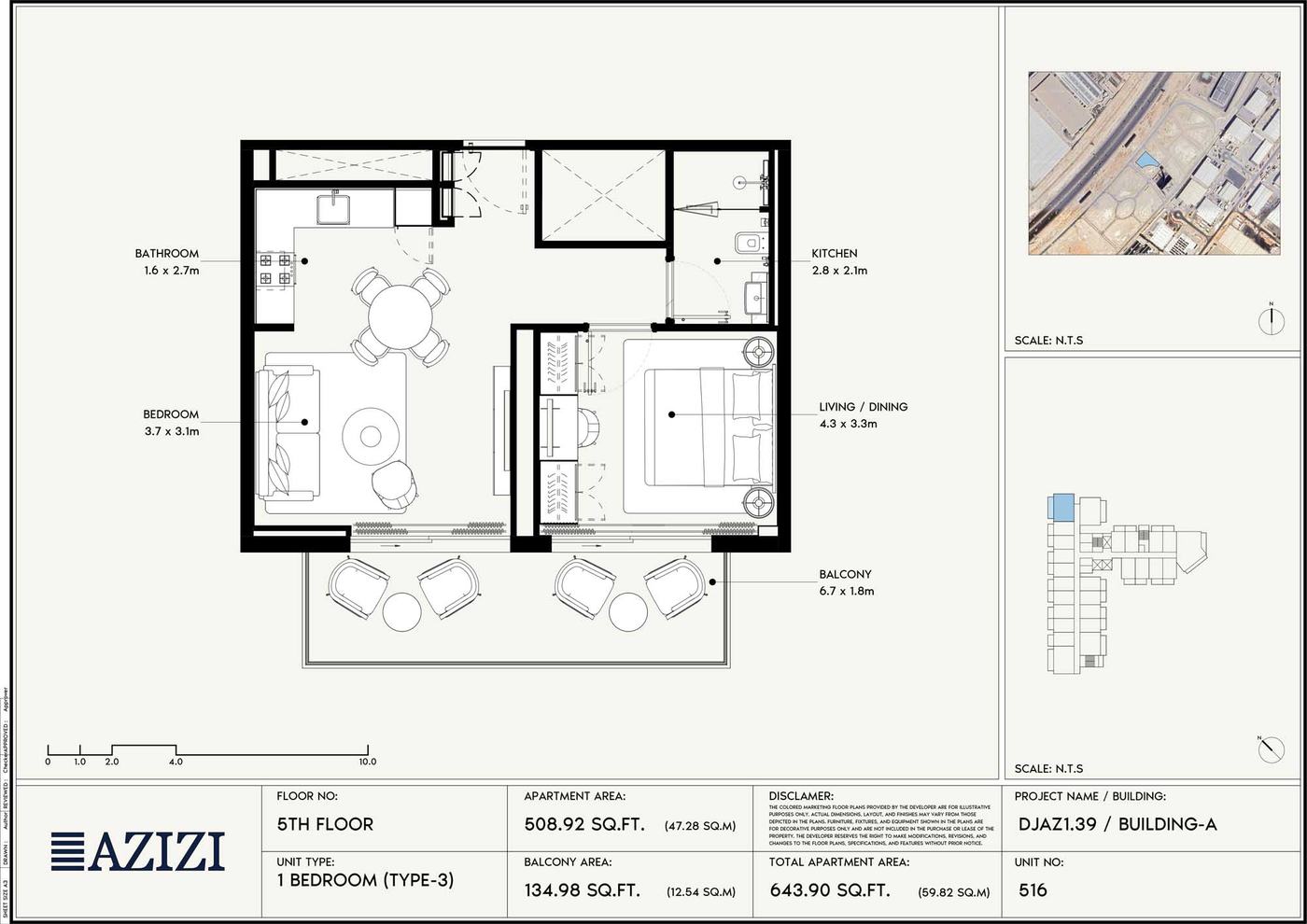 Azizi Gabriel Jebel Ali Floor plan 2