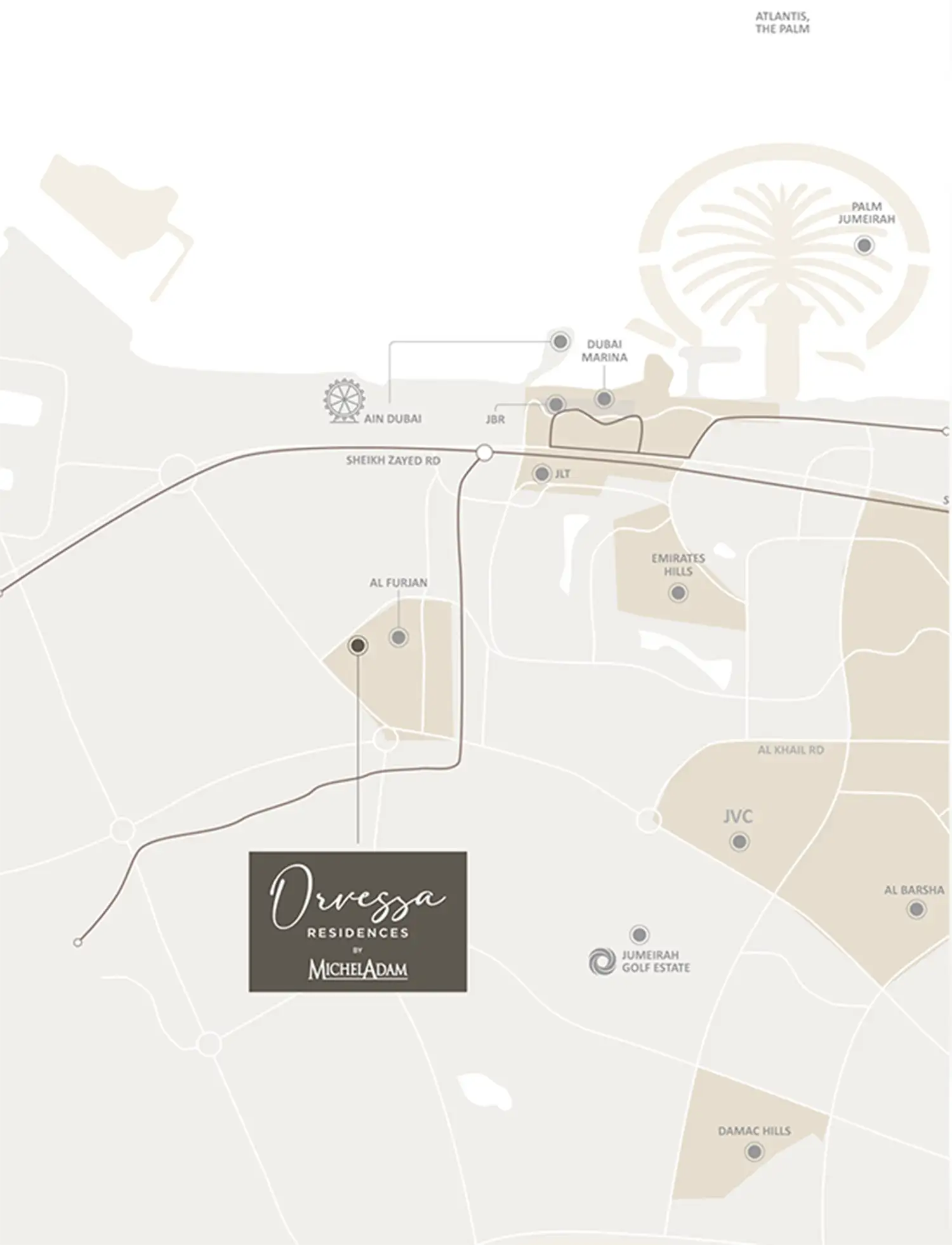 Orvessa Residences at Al Furjan Master plan