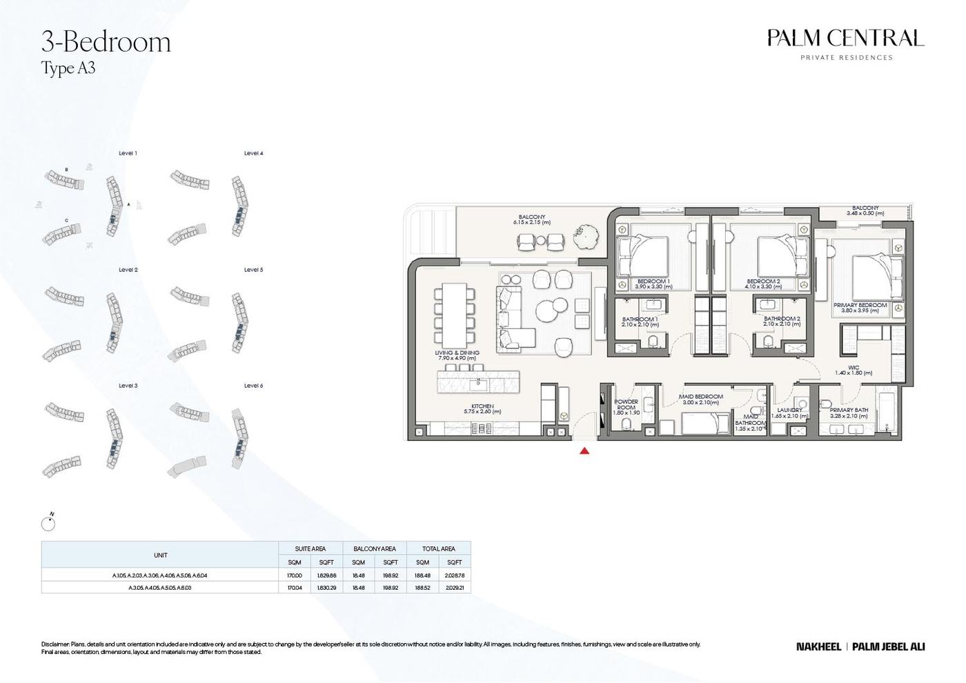 Palm Central Private Residences Frond N Floor plan 2