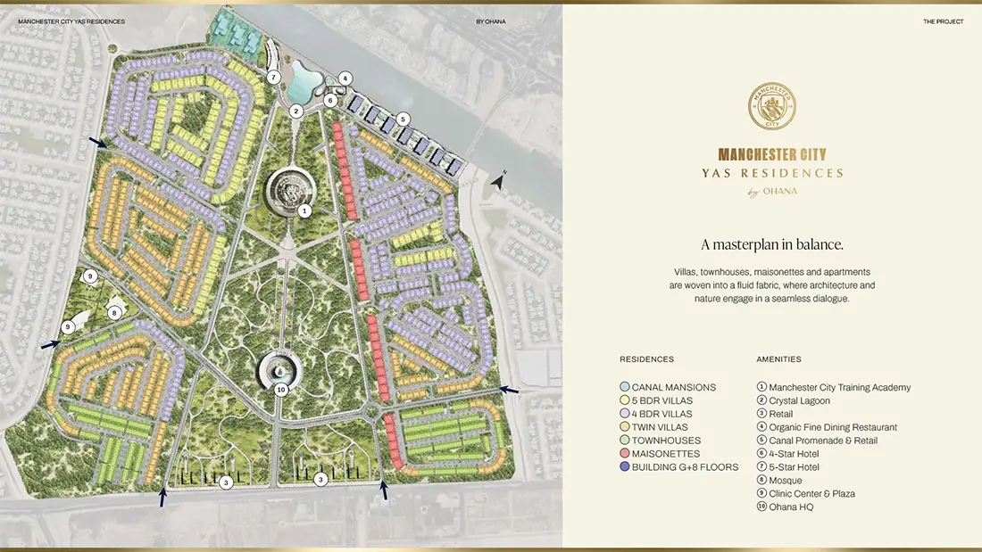 Manchester City Yas Residences A Master plan