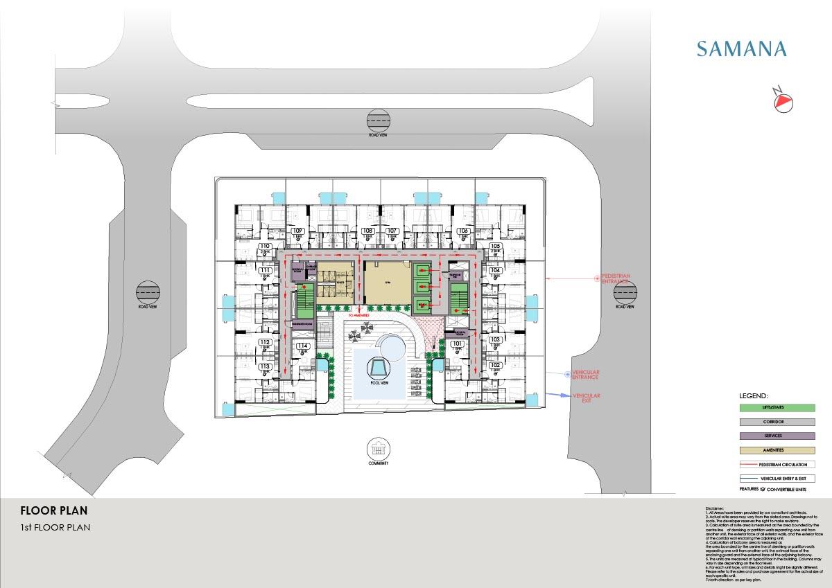 Samana Portside Floor plan 2