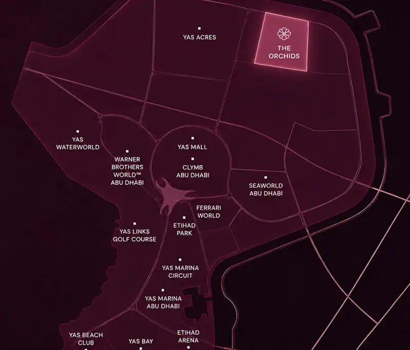 Yas Acres The Orchids Master plan