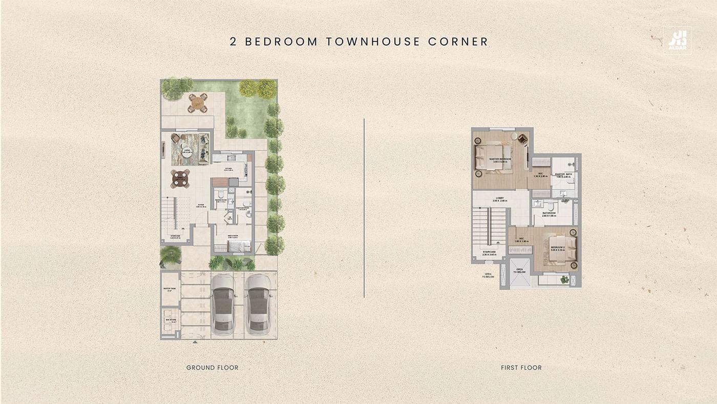 Al Ghadeer Gardens 2 by Aldar Floor plan 1