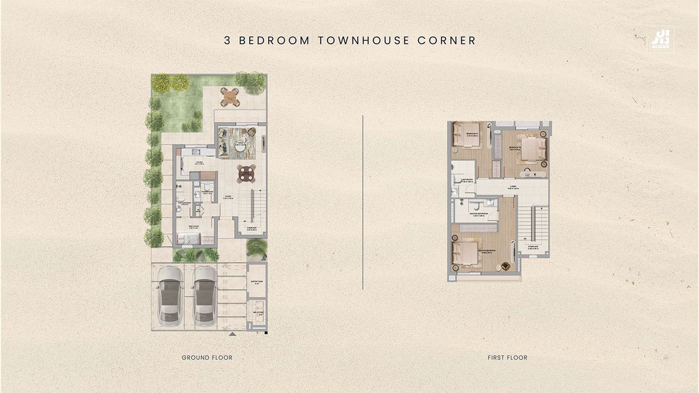 Al Ghadeer Gardens 2 by Aldar Floor plan 2