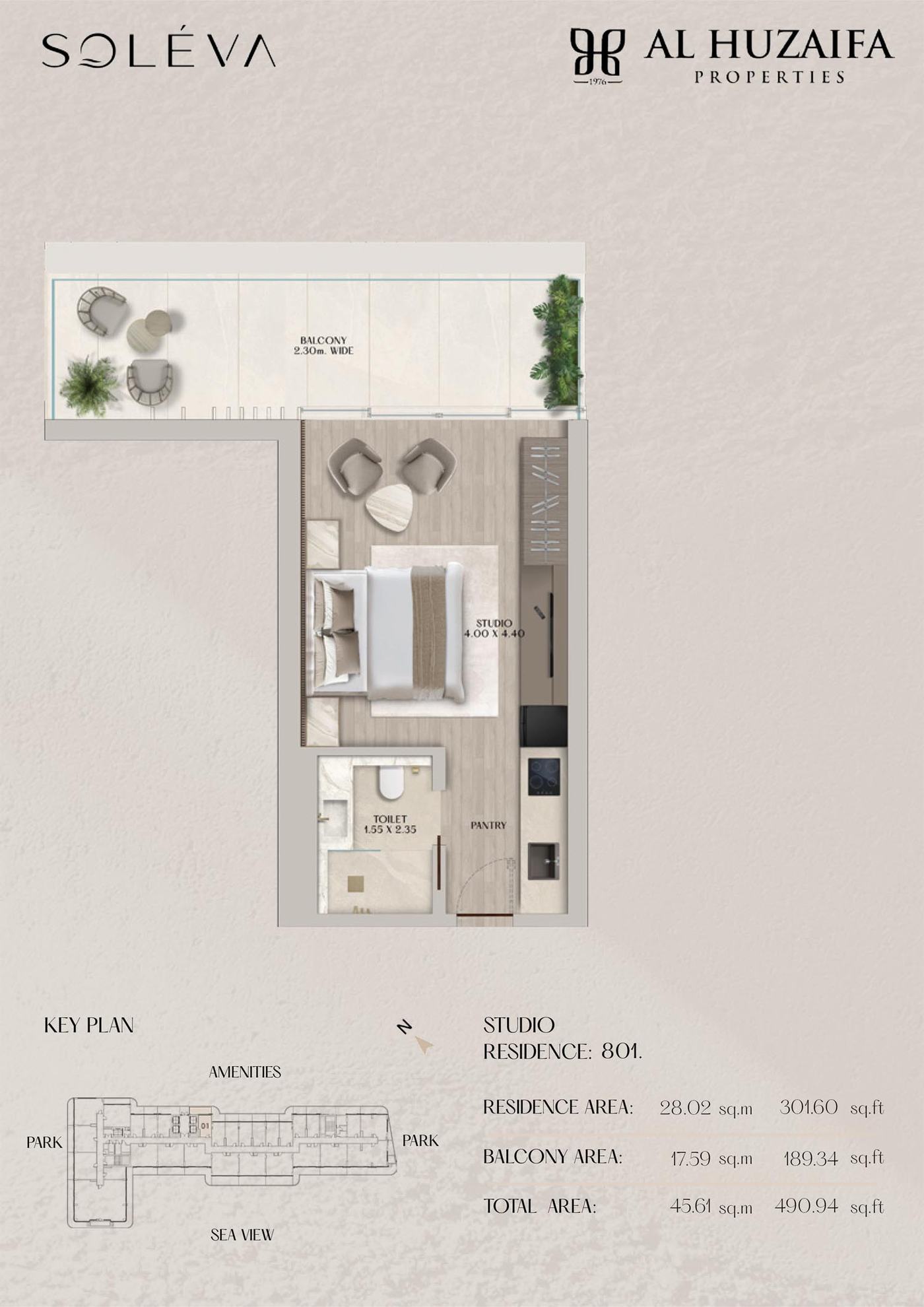 Soleva Beach Residence Floor plan 1