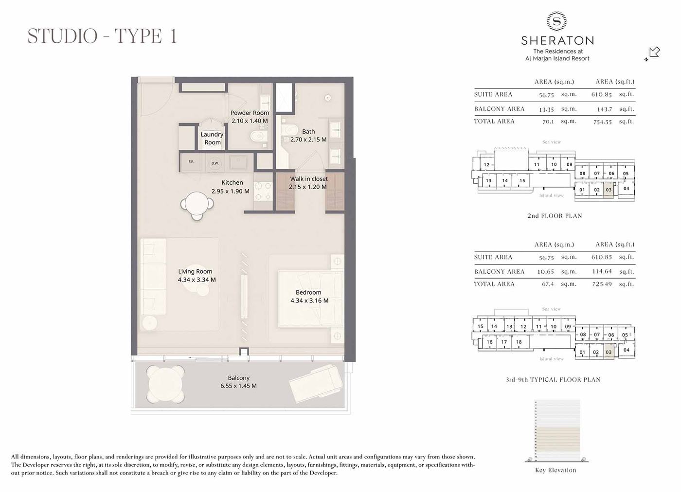 The Residences at Sheraton Floor plan 1