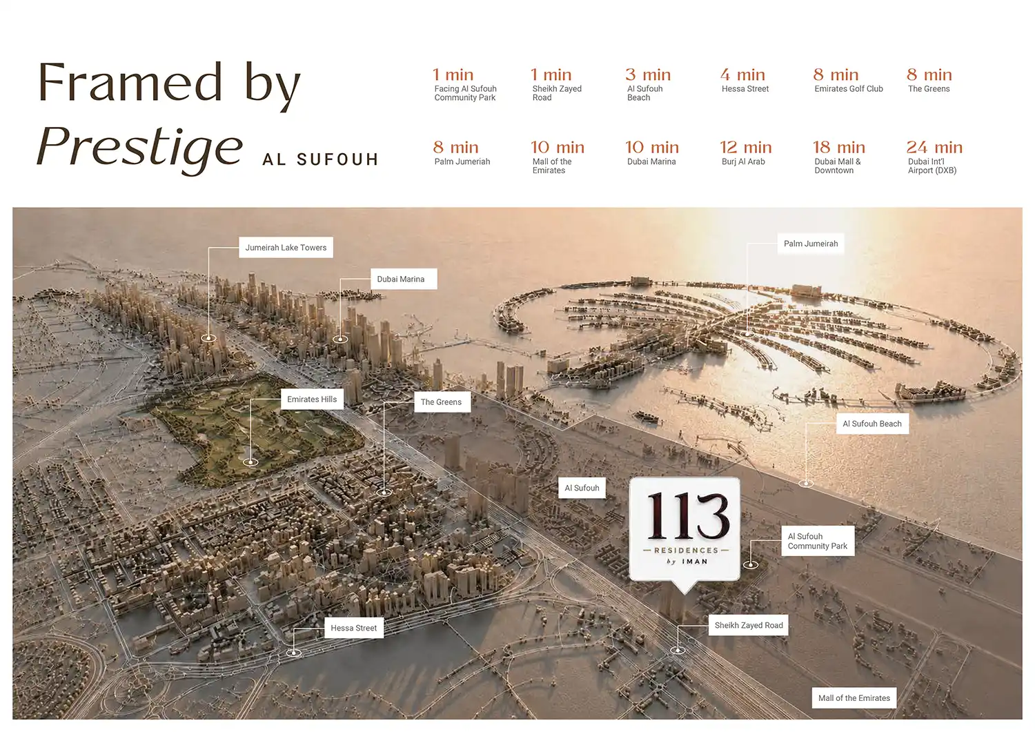 113 Residences by Iman Master plan
